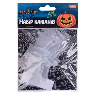 Набор Yes! Fun Хэллоуин Летучие мыши, 12*6 см, 6 шт, светятся в темноте