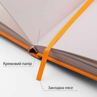 Скетчбук SANTI для графики 12x12см 100 л. твердая обложка PU 110г/м2 желтый
