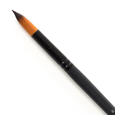 Кисть худож. синтетика "Santi Highly Pro", длинная ручка, круглая, №8.
