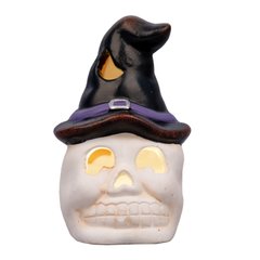 Статуэтка Yes! Fun Хэллоуин "Skull in hat", 10 см, LED