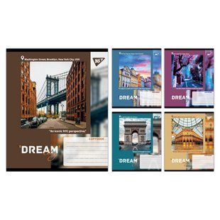 Зошит учнівський загальний Yes Dream City А5 96 аркушів лінія