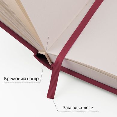 Скетчбук SANTI для графики 13х21см 80 л. твердая обложка PU 110г/м2сливовий