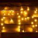 Электрогирлянда Novogod'ko уличная Бахрома, 150 LED, IP65, бел.тепл., черный провод, 5,5м, 1 из 2