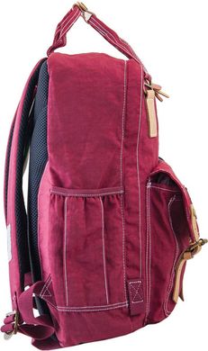Рюкзак для підлітків YES OX 195, бордовий, 27.5*42*12
