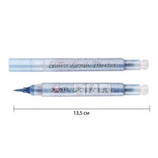 Маркер акварельний SANTI Glitter Brush, пензель, 05, ніжно-блакитний