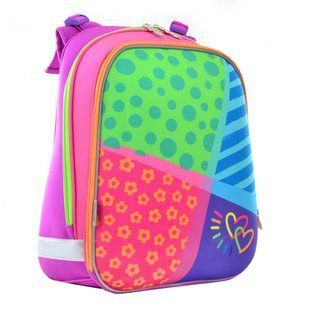 Рюкзак шкільний каркасний 1 Вересня H-12 Bright colors, 38*29*15