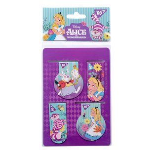 Закладки магнитные YES "Alice", 4 шт