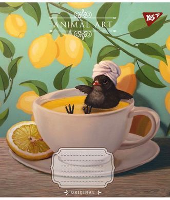 Зошит шкільний Yes Animal art 24 листів клітинка