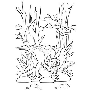 Раскраска А4 1Вересня "Dinosaurs 2", 12 стр.