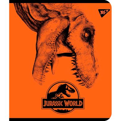 Тетрадь для записей А5/24 лин. YES "Jurassic world" Иридиум+гибрид.выб.лак