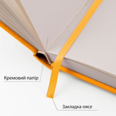 Скетчбук SANTI для графики 13х21см 80 л. твердая обложка PU 110г/м2 желтый
