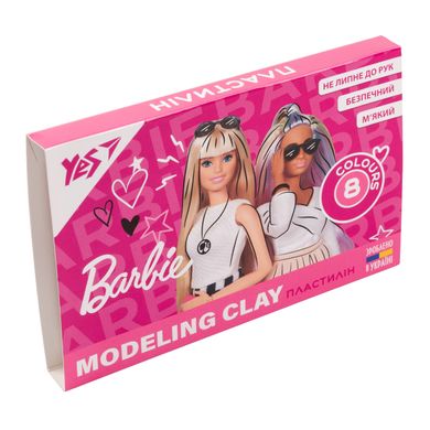 Пластилін YES 8 кол. 160г Barbie