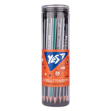 Олівець чорнографітний YES Stripes трикутний з ластиком