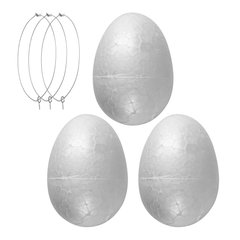 Пенопластовые заготовки SANTI Яйцо 3 штуки 6 см