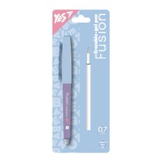 Ручка гелева Yes пиши-стирай Gradient Fusion у наборі зі стрижнем 0.7 мм фіолетова