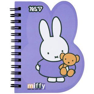 Блокнот Yes Miffy Teddy В7 60 листов клетка