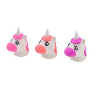 Ластик-насадка на олівець YES "Unicorn" 3 кол./уп.