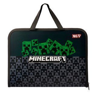 Папка-портфель Yes FC на молнии Minecraft Creepers