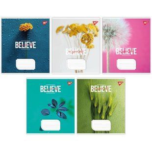 Тетрадь школьная Yes Believe in yourself 24 листов клетка