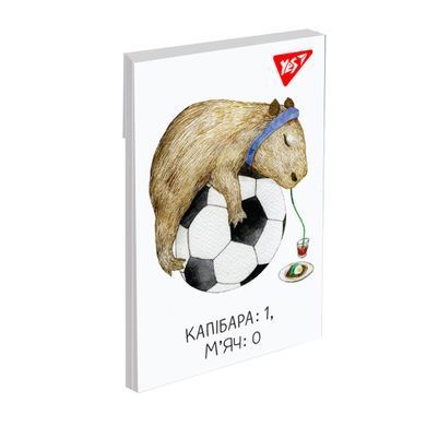 Блокнот YES А7 Capybara 48 аркушів клітинка