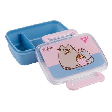 Контeйнер Yes Pusheen 420 мл, блакитно-рожевий