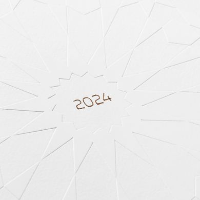 Ежедневник А5 Leo Planner датированный 2024 Saga белый