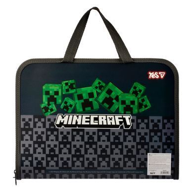 Папка-портфель Yes FC на молнии Minecraft Creepers