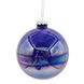 Новогодний шар Novogod'ko, стекло, 10 см, серо-голубой, глянец, мрамор 1 из 3