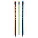 Олівець чорнографітний YES Neon Stripes трикутний з ластиком 2 з 3