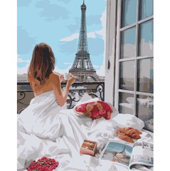 Набор, картина по номерам "Романтика Парижа", 40*50 см., SANTI