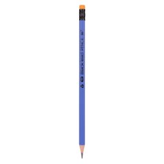 Олівець чорнографітний YES Erudite трикутний з ластиком