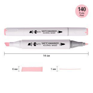 Маркер спиртовой SANTI Professional SA-140 фруктовый розовый