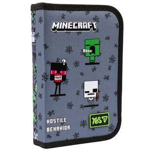 Пенал твердий Yes одинарний з двома клапанами Minecraft Reality HP-04