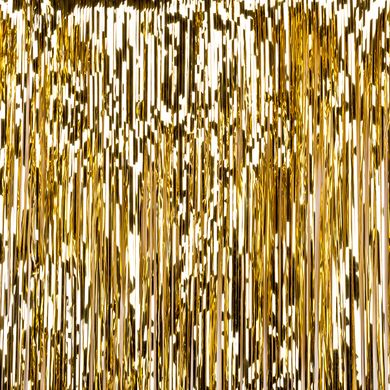 Мишура Novogod'ko "Блестящий дождь" для создания фотозоны, l-50 см, h-270 см, золото