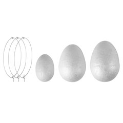 Пенопластовые заготовки SANTI Яйцо 3 штуки микс размеров