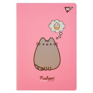 Тетрадь для записей Yes А4 40 л с высечкой Pusheen клетка