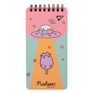 Блокнот Yes 80x160 60 листов на спирали Pusheen клетка