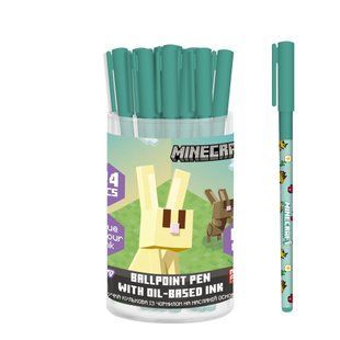 Ручка кулькова Yes Minecraft Spring 0,7 мм синя