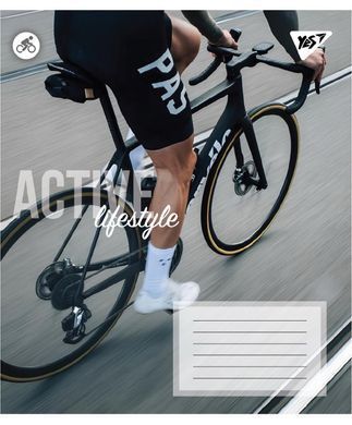 Зошит учнівський загальний Yes Active lifestyle А5 48 аркушів клітинка