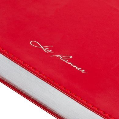 Ежедневник А5 Leo Planner датированный 2026 "Aldento", интегральный, красный, 368 страниц