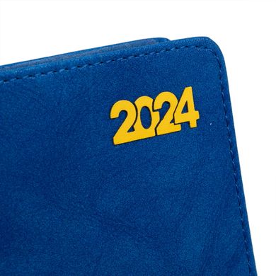 Ежедневник А6 Leo Planner датированный 2024 Case синій