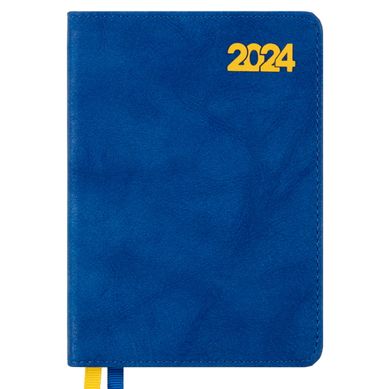 Ежедневник А6 Leo Planner датированный 2024 Case синій