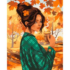 Картина по номерам SANTI Осенний кофе 40*50 см