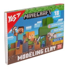 Пластилін YES Minecraft 18 кольорів 360 г