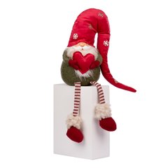 Новогодняя мягкая игрушка Novogod'ko «Гном с сердцем», 51 см