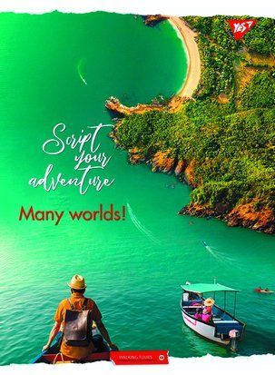 Тетрадь для записей Yes Many worlds! 96 листов клетка