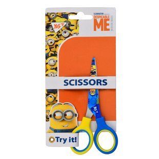 Ножницы YES 13см, с принтом на лезвии "Minion"