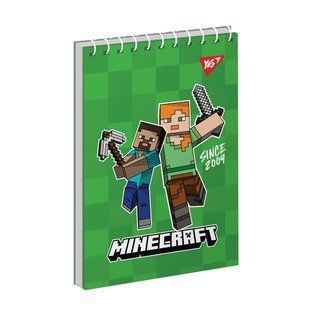Тетрадь для записей YES А6 Minecraft 80 листов клетка