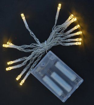 Гірлянда світлодіодна Yes! Fun, 15 LED лампочок, молочно-біла, 1,6 м., 1 реж.міганія, проз
