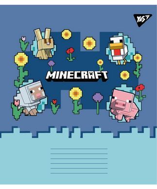 Тетрадь ученическая школьная Yes Minecraft Spring А5 24 листов клетка